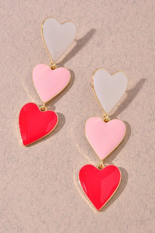 Heart Drop Earrings