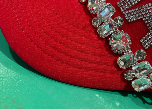 Jumbo Rhinestone Trucker Hat Chain