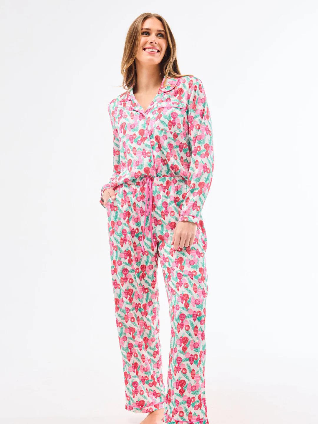Holiday Ornament Lane Pajama Set