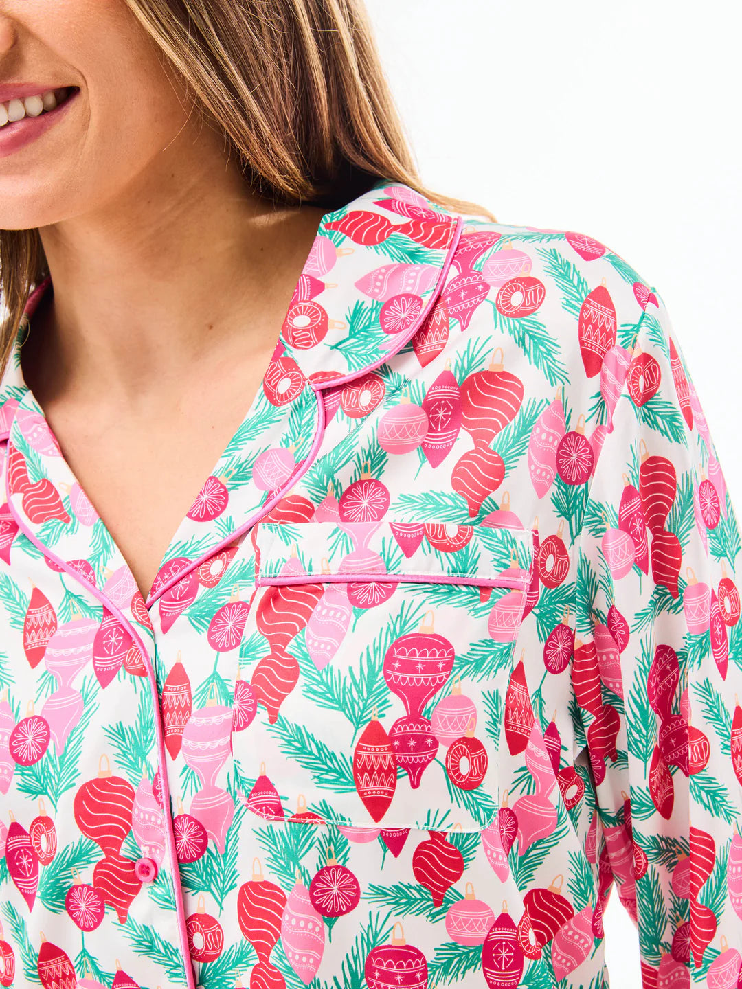 Holiday Ornament Lane Pajama Set