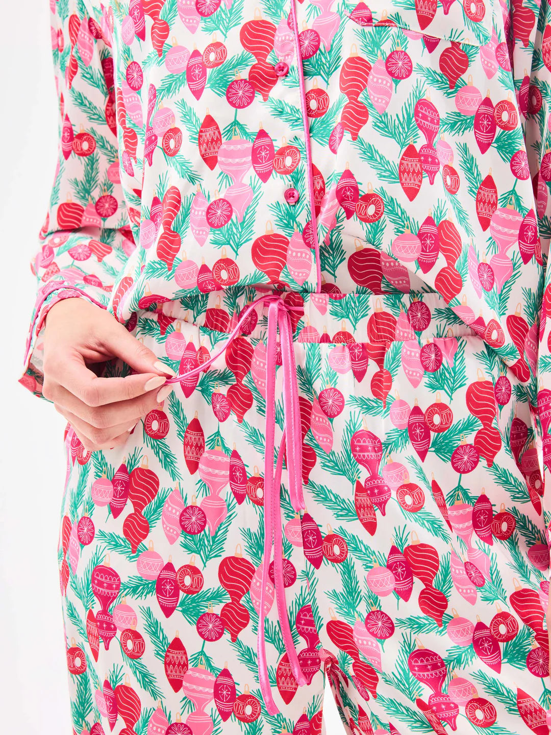 Holiday Ornament Lane Pajama Set