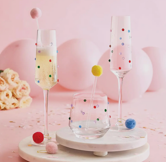 Confetti Wine Glass
