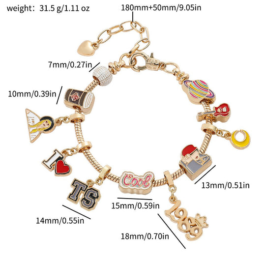 Taylor Swift Charm Bracelet