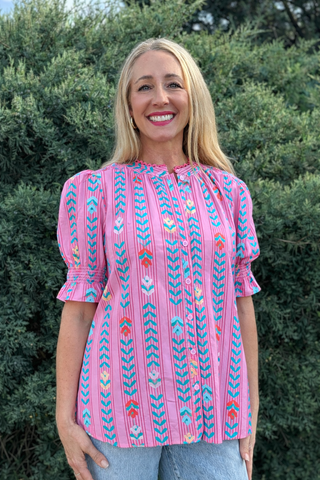 Pink Sweet Vine Top