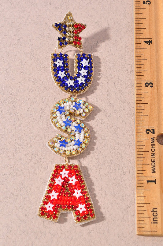 USA Dangle Earrings