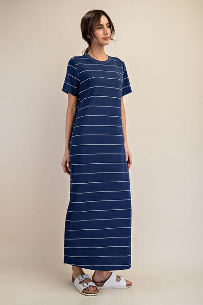Scuba Striped Dress