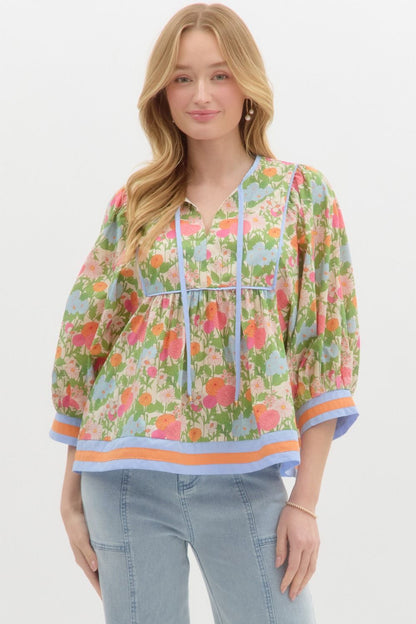 Floral Harmony Top
