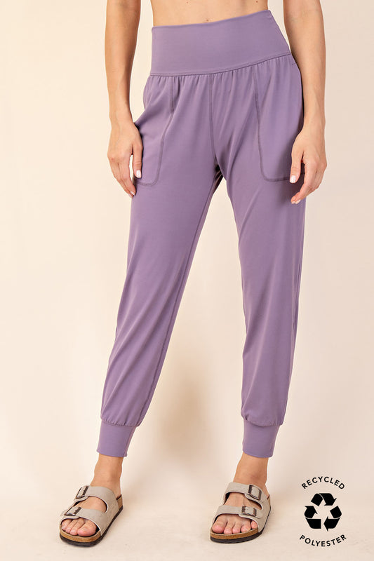 Smokey Purple Yoga Joggers