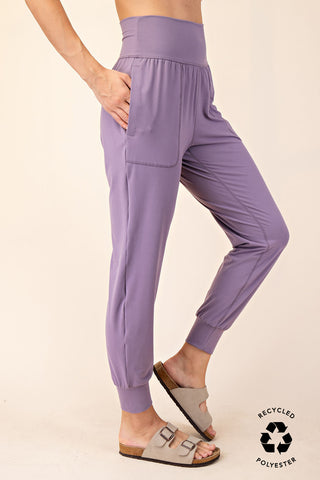 Smokey Purple Yoga Joggers