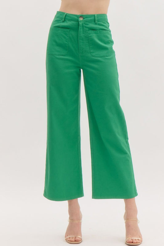 Green Stroll Pants