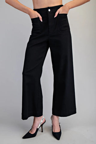 The Favorite Wide Leg Pants – Black