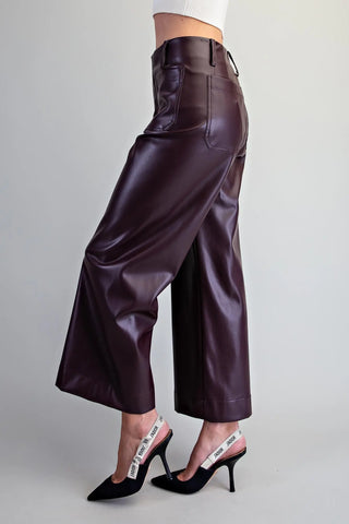 Fig & Fabulous Faux Leather Pants