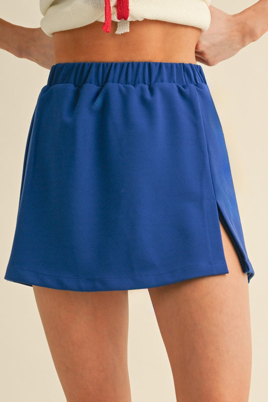 Blue Sidekick Skort