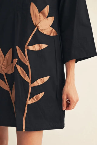 🍂 Copper Bloom Shift Dress
