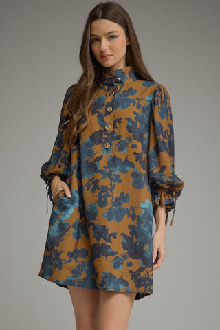 Blue Horizon Floral Dress