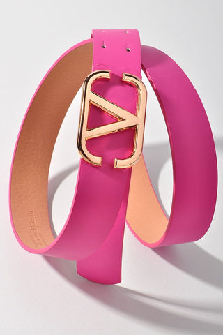 Metal V Buckle Belt